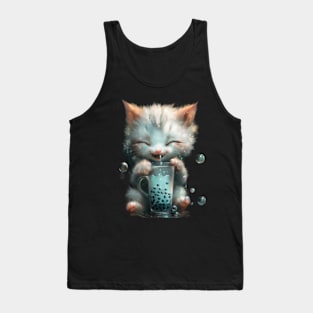 Cat Strawberry Dreams Tank Top